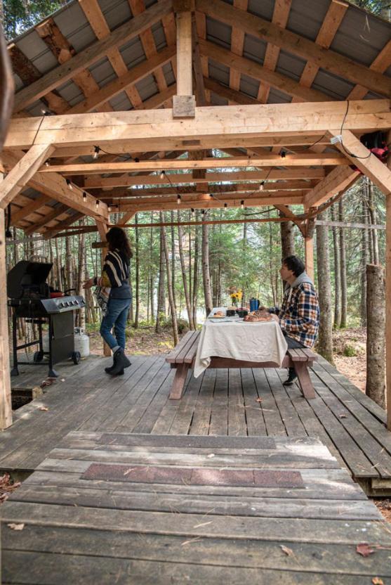 Aux Tipis De La Riviere Sauvage Villa Saint Romain Eksteriør bilde