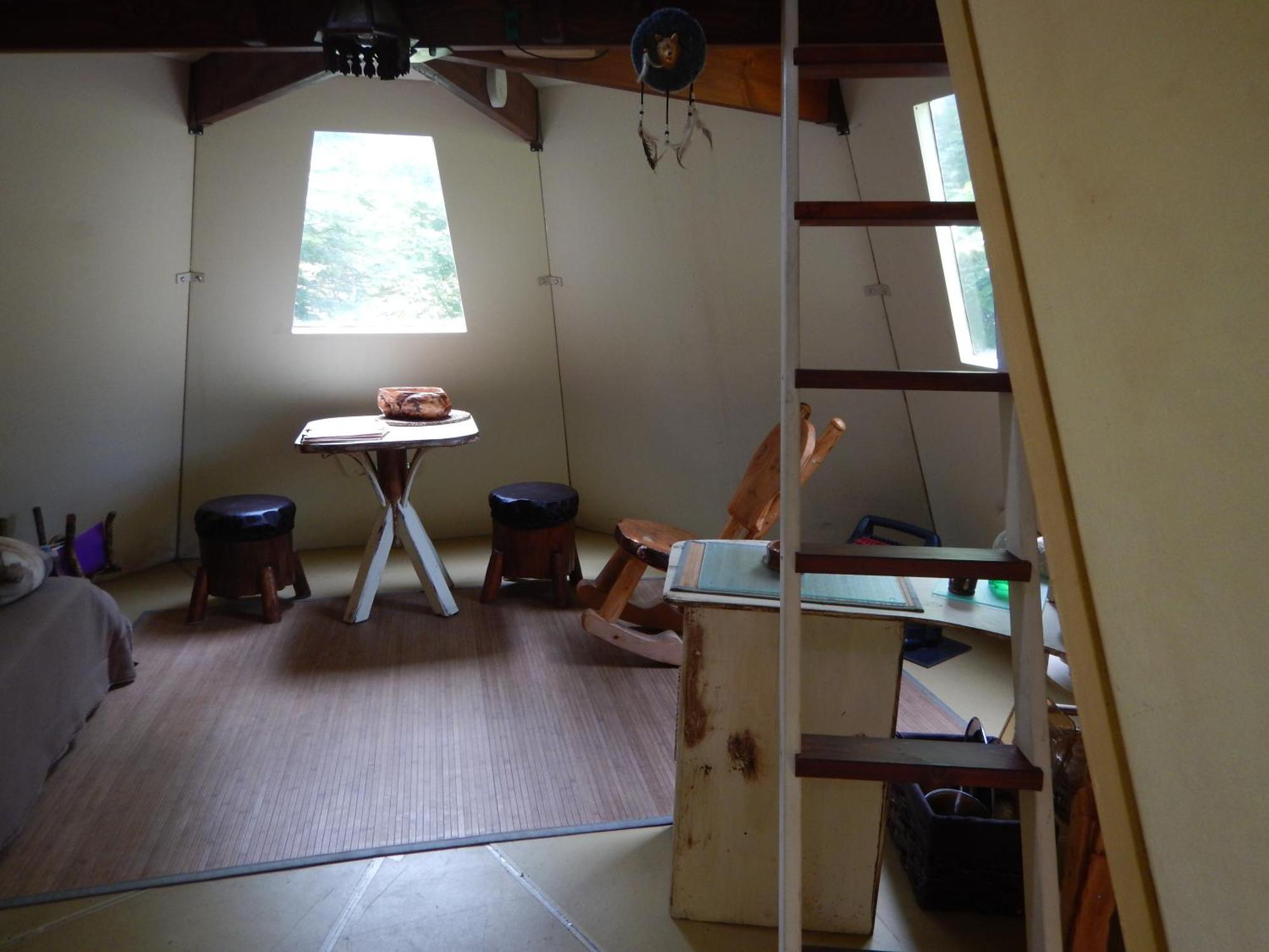 Aux Tipis De La Riviere Sauvage Villa Saint Romain Eksteriør bilde