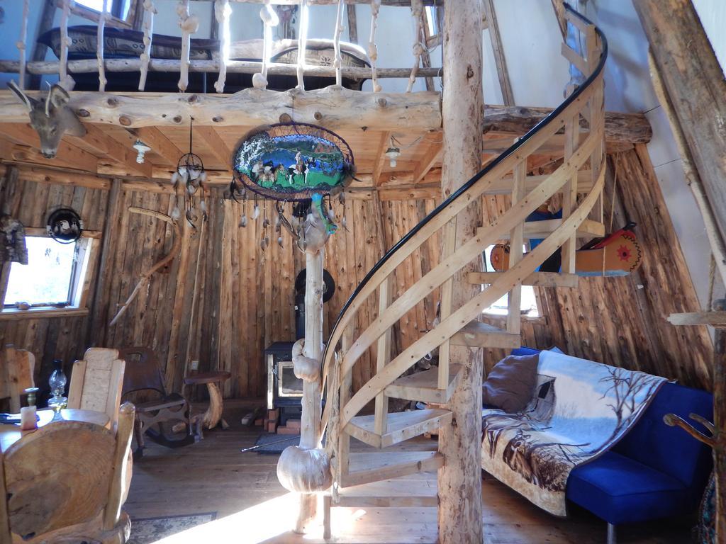 Aux Tipis De La Riviere Sauvage Villa Saint Romain Eksteriør bilde