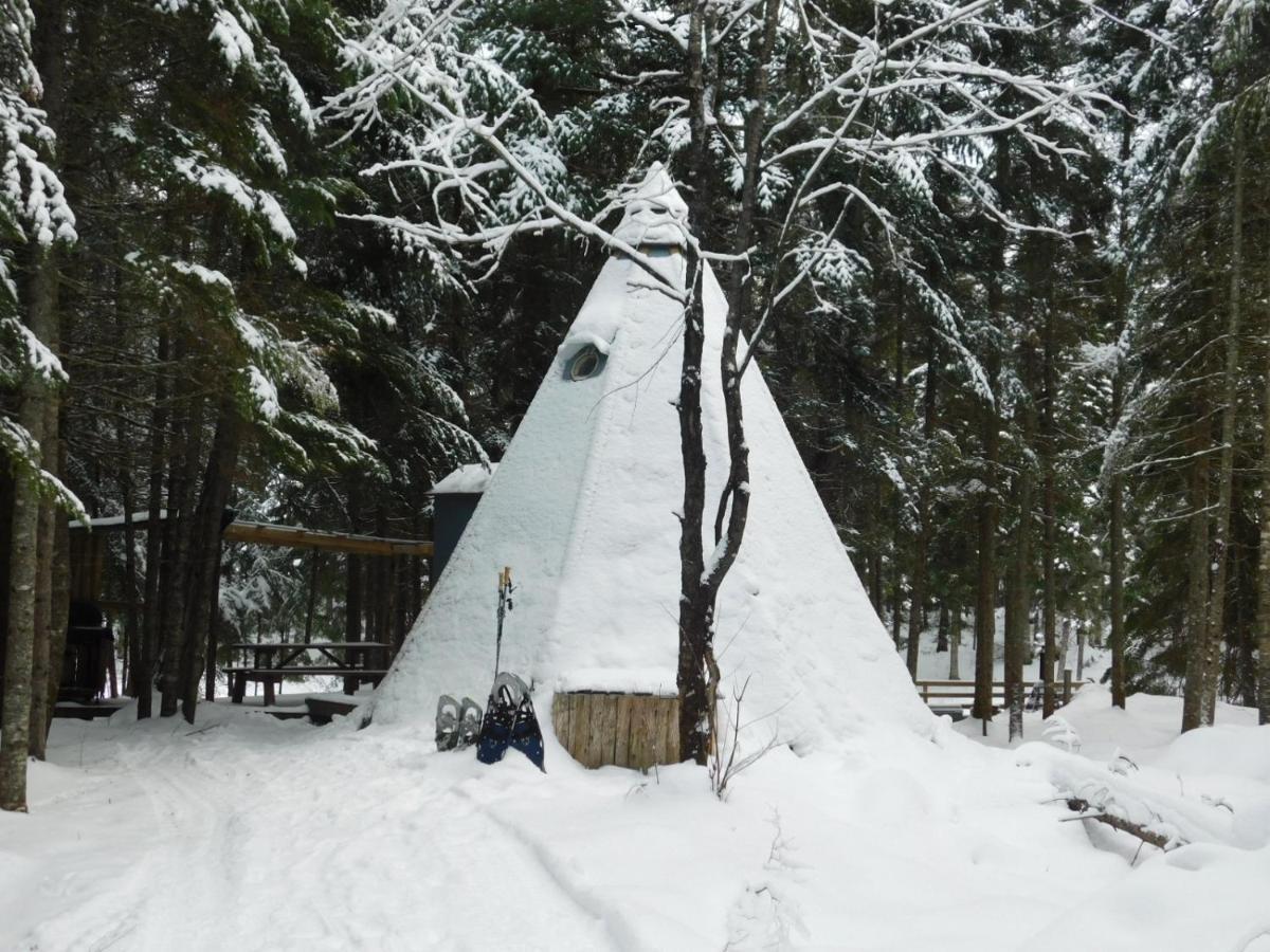 Aux Tipis De La Riviere Sauvage Villa Saint Romain Eksteriør bilde